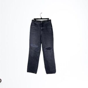 Madewell Women's Dark Gray Straight Leg Jeans